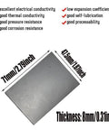 Pro Grade Graphite Electrode Plate For Electrolysis Pack Of 10, 8Mm Thick With Sizes 71Mm By 47.5Mm, smooth surface, properties listed.