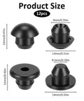 12 Piece Bottle Jack Rubber Plugs For Floor And Hydraulic Jacks Oil Filler Replacement Plugs Seals Oil Reservoir Filler Hole And Prevents Leaks Fits Five Sixteenth Inch Holes Durable Rubber Construction Great For Pro Shops And DIY