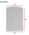 Product dimensions of Fresh White Linen Drum Lamp Shade With Brass Spider Fitter For Table Lamps, 8 x 8 x 11 inches.