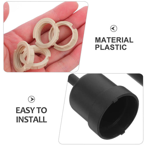 Super Cool 24 Pcs G9 Lamp Socket Rings Plastic Adapter Kit That Makes Shade Installation A Total Snap And Keeps Things Secure While You Upgrade Your Lighting Setup Fast, plastic rings in hand