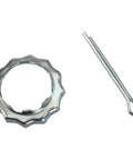 Metal crown nut and cotter pin set for securing Front Driver And Passenger CV Axle Assembly Set, 2 Piece, Ready To Roll.