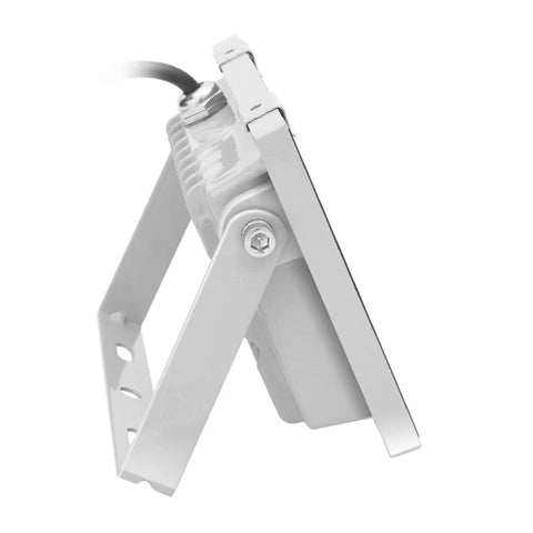 JUDYSSY 12 Pack 30W Led Floodlight Outdoor side view, durable aluminum material, designed for waterproof outdoor use.