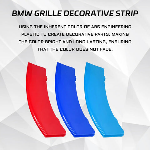 BMW Front Grille Insert Trims Snap On Mesh Grille Strips For 2013 To 2019 F30 F35 3 Series 11 Beam And 8 Beam Grilles