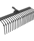 Tow Behind Lawn Dethatcher, 60 Inch Wide With 21 Steel Tines, Category 1 Three Point Hitch Tractor Attachment For Leaves