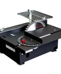 Heavy Duty Yet Portable Mini Table Saw With Plug In Power Supply For Steady Woodworking And Jade Polishing Slick Desktop Engraver Tool, compact benchtop design.
