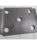 Beefed Up Heavy Duty Trailer U Bolt Kit For Three Inch Inside Width And Seven And A Quarter Inch Inside Length With Nine Sixteenth Inch Fine Thread For Five Point Two K To Seven K Axles And Aftermarket Suspension Hardware steel tie plate with five bolt holes