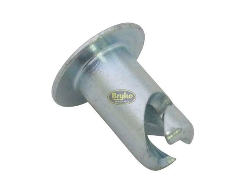 Badass Heavy Duty Steel Quarter Turn Flush Head Rivets 7 16 Inch Stem Size For Sheet Metal And Truck Panels Rock Solid Easy Grip Installation Comes In A 5 Pack Bundle Deal - Close-up view of a steel rivet with flush head.