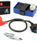 Beefed Up CDI Box Igniter And Ignition Coil Spark Plug Kit For Foreman 400 TRX400FW 4x4 1995 1996 1997 2003 OEM Parts 30410 HM7 003 30510 HM7 003 Replacement Kit