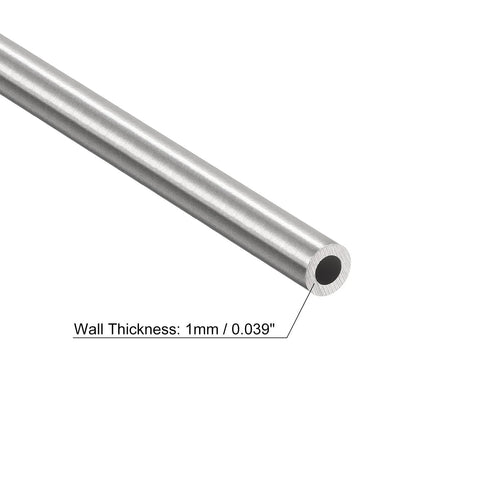 Industrial Grade 304 Stainless Steel Capillary Tube 5.5mm Outer Diameter 1.0mm Wall 250mm Length Super Durable High Temperature