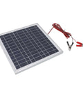 50W Monocrystalline Solar Panel Charger With Battery Clips And 9.8Ft Cable Portable On The Go Outdoor Power For RVs Boats Camping