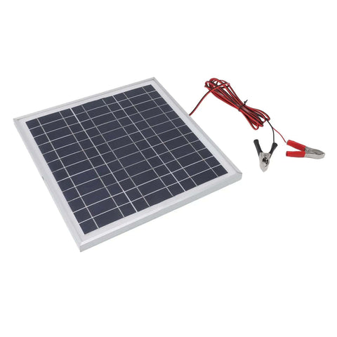50W Monocrystalline Solar Panel Charger With Battery Clips And 9.8Ft Cable Portable On The Go Outdoor Power For RVs Boats Camping