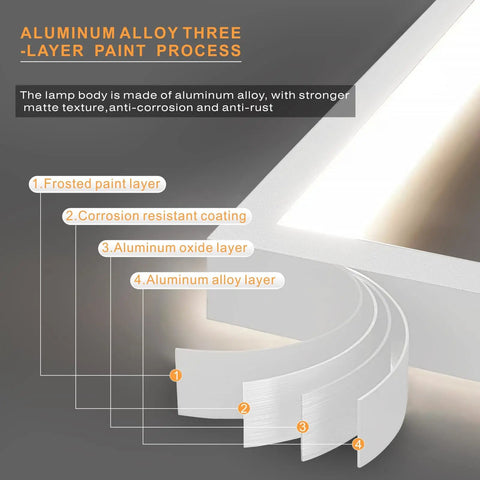 Aluminum alloy layers of Integrated LED Pendant Light With Dimmable Color Changing LEDs Remote Control 3 Light Dope Modern Ceiling Fixture For Kitchen Island And Dining Room Energy Efficient Easy Install Sleek Contemporary Design