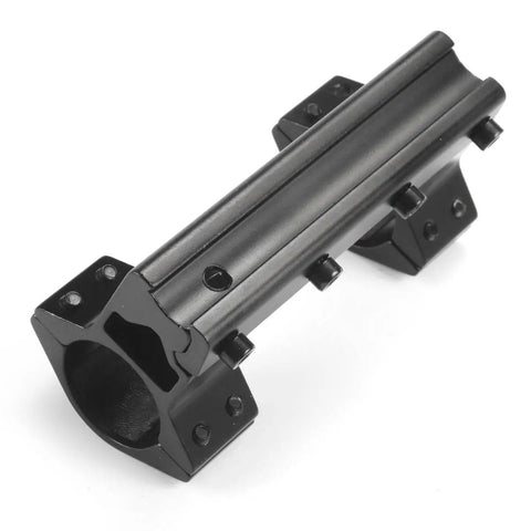 One Piece High Profile Magnum Air Rifle Scope Mount With Stop Pin 11mm Dovetail Fits Scopes With One Inch Tubes Two 1 Inch Rings Four Clamping Screws Black