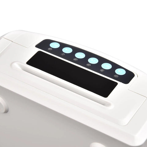 No Sweat Attendance Punch Time Clock With Crisp Lcd Display For Employee Payroll Tracking Plus Automatic Time Sync showing control panel.