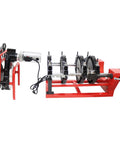 Four Clamp Pipe Fusion Welder Hand Crank Butt Fusion Welding Machine 110V Heavy Duty Pro Grade Piping Tool with clamps and crank