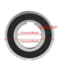 Front view of Beefed Up Heavy Duty Sprag Clutch One Way Bearing With Dual Keyway Freewheel 25x52x15mm CSK25PP Durable Metal Housing