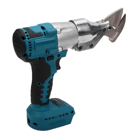 Serounder Cordless Metal Shear with 400Nm Torque And Electric Sheet Metal Cutter featuring 360 degree rotating head, battery powered, lightweight design.