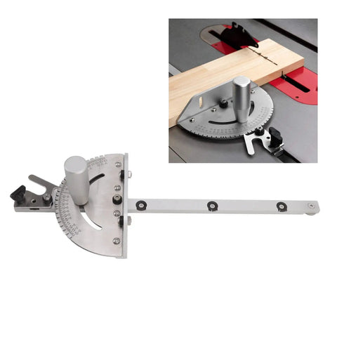 Miter Gauge With Marking Scale For Table Saw Aluminum Fence And Hex Screwdriver Included Pro Grade For Precise Angles And Repeat Cuts