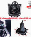 5 Speed Gear Shift Knob Boot Kit With Frame And Gaiter For VW Golf Rabbit Jetta MK5 2004 2009 MK6 2010 2014 Scirocco 2009 Octavia Gear Shift Knob Assembly With Dust Cover Upgrade