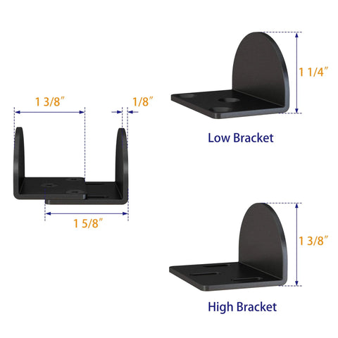 Sliding Barn Door Floor Guide U Shape Bottom Guide In Durable Matte Black Floor Mounted And Easy Install For Doors 1-7/16 To 1-13/16 Inches Thick Wide Arm Design Two Pack