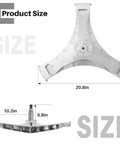 Washer Flange Shaft Assembly For Samsung Washers Replacement Kit 6 Pack showing dimensions of 20.8x10.2x5.9 inches