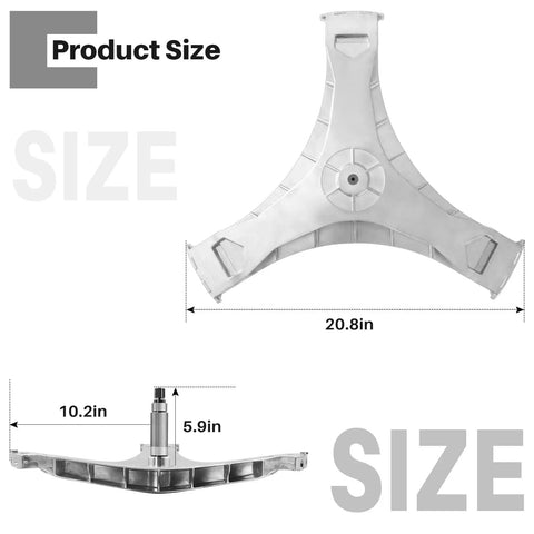 Washer Flange Shaft Assembly For Samsung Washers Replacement Kit 6 Pack showing dimensions of 20.8x10.2x5.9 inches