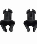 Outboard Throttle Lever Swivel Bushing Pack For Mercury And MerCruiser Engines, Beefed Up PA66 Nylon Bushings, Dual Pack Replacement For EFI From 135HP To 300HP, Fits Sportjet Jets And Stern Drives, Built For Longevity. Black PA66 nylon throttle bushings, dual pack, front view
