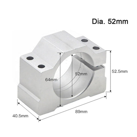 Rock Solid Heavy Duty Plummer Block Bearing Housing For CNC Router Spindle Motor Mount Bracket 48Mm And 52Mm Fits 300W To 600W Units No Fuss Alignment Tight Grip Shop Grade Upgrade Today