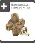 Valve for Eva Posi-Temp Tub And Shower Trim Kit Chrome Finish With 2 Or 3 Hole Valve Conversion Valve Required Not Included