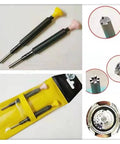 2PCS Precision Screwdriver Set for Watch Movement Rotor Repair Tools 8800 Movement Top Notch Gear with aluminum handles