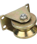 Heavy Duty Beefed Up V Groove Gate Roller Set Two Pack For Sliding Gates And Industrial Machinery with high strength steel