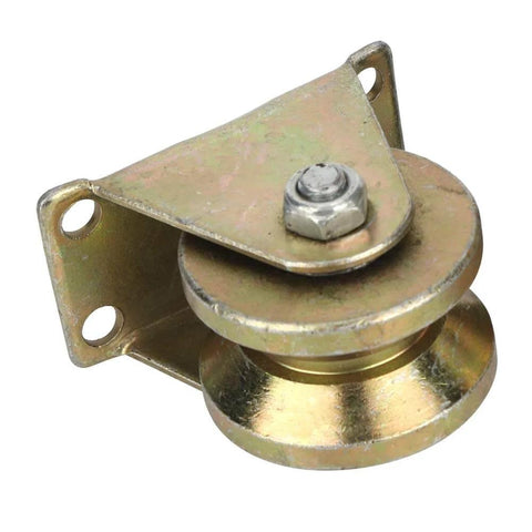 Beefy Heavy Duty V Groove Gate Roller With Steel Bracket For Industrial Sliding Doors And Track Rail System Smooth And Quiet Operation