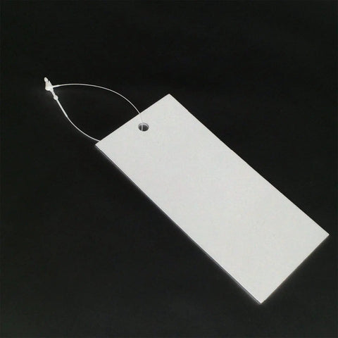 Heavy Duty 5000 Piece White Plastic Hang Tag Snap Locks Built Tough As Nails For Clothing And Merchandise Quick Locking Security Loops That Bite Tight Everyday Shopper Essentials, white tag with locking loop.