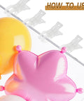 20 Pack Crystal Clear Balloon Arch Clips Plastic Spring Clamps Hold Backdrops Tight For Valentine's Day Wedding Birthday Party Decoration And Holiday Crafts That Are Super Cool, clear balloon clip on rod with balloons
