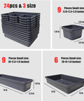 Tool Box Organizer With Tray Dividers For Silverware And Hardware Storage In Drawers, Workbenches, Desks And Cabinets
