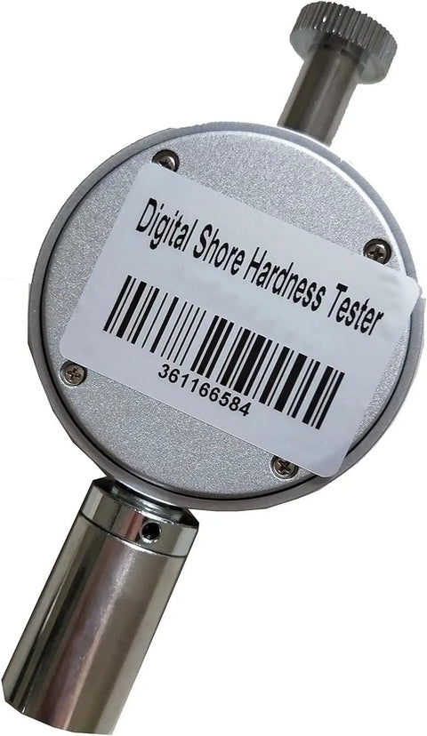 Heavy Duty Digital Shore A Rubber Hardness Tester built solid, showing LCD display and probe for hardness measurement.
