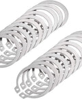 Heavy Duty 30 Pcs Of 304 Stainless External Circlips And C-Clip Retaining Rings, 18mm size set for automotive valve parts and bearings.