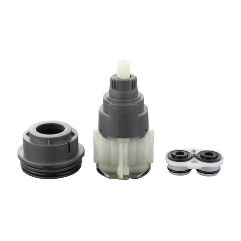Delta 17 18 Series Faucet Cartridge Replacement For Tub And Shower Durable Plastic Gray Components Displayed