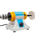 Pro Grade Bench Top Polisher And Grinder For Sanding Grinding And Polishing With 320W Motor And Variable Speed 800 To 10000 RPM 110V Yellow
