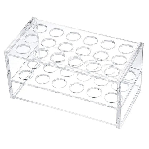 Clear Acrylic Test Tube Rack With 18 Holes And 3 Layer Design Holds 10Ml And 15Ml Tubes Durable Lab Stand For Lab Class Bar Or Home Space Saving Organizer For Test Tubes