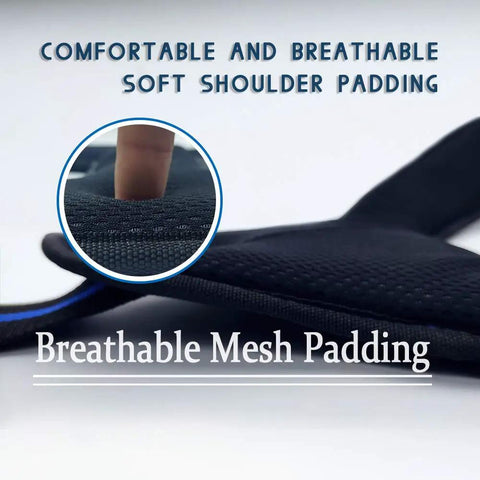 Tool Belt Suspenders With Magnet Pocket And Movable Phone Holder Heavy Duty 1680D Polyester shoulder padding detail