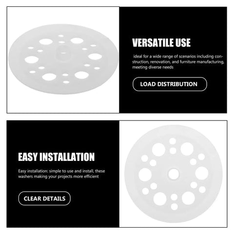 Circular washers highlighting versatile use with adjustable stainless steel furniture legs 4 pack heavy duty levelers