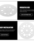 Adjustable Four Pack Furniture Leg Set stainless steel black heavy duty leveling feet for tables and sofas easy installation view