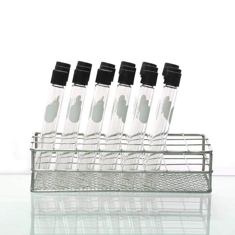 Stainless Steel Test Tube Rack With Wire Construction, 24 Slots, Fits Tubes Up To 25mm Diameter, Autoclavable At 121C, Corrosion Resistant