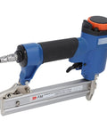 Real Deal 18 Gauge Pneumatic Brad Nailer For Serious Carpentry And Upholstery Jobs Air Powered Nailing Tool with a comfort grip.