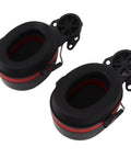 Heavy Duty Hard Hat Earmuffs With Plush Padded Cushions To Crush Loud Racket On The Job Site adjustable clips and soft padding.
