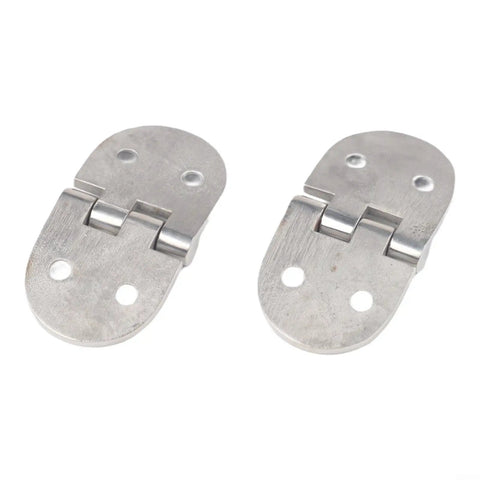 Two Pack Oval Cabinet Door Hinges 316 Stainless Steel Folding Hinges With Deep Hole Design For RV Boat Marine Window Box Quiet And Durable Outdoor Cabinet Hardware Built To Last