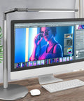Eye Friendly Desk Lamp For Home Office And Monitor Setup No Flicker LED Task Light With 5 Color Temperatures Aluminum Build