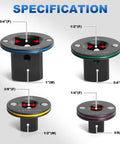 Low Profile Socket Adapter Set for Impact Wrenches, 4 Pack Magnetic Hold Converters specifications diagram
