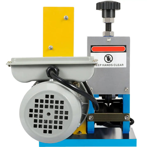 GFJYKDL Compact Electric Wire Stripping Machine For Copper Recycling front view with motor and controls highlighted.